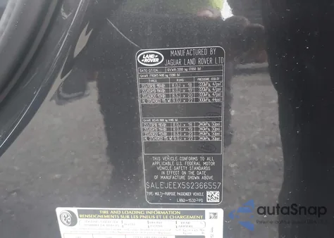 2025 Land Rover Defender 110 P300 из США, поврежденный, VIN SALEJEEX5S2366557